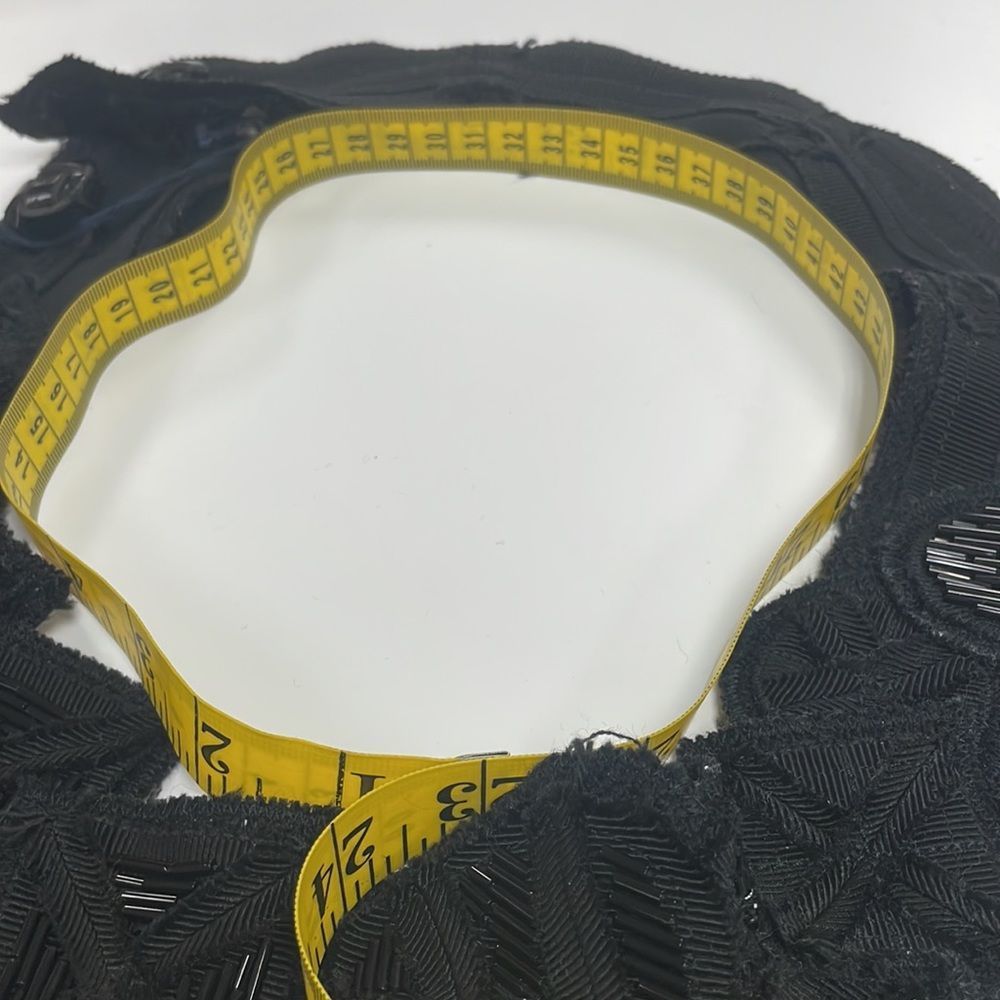 Prada Military Black Beaded Collar Necklace - Picture 5 of 5